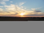 Sunset over Iowa from Al and Linda's mill
