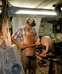 Mr. Shippey making a bowl.